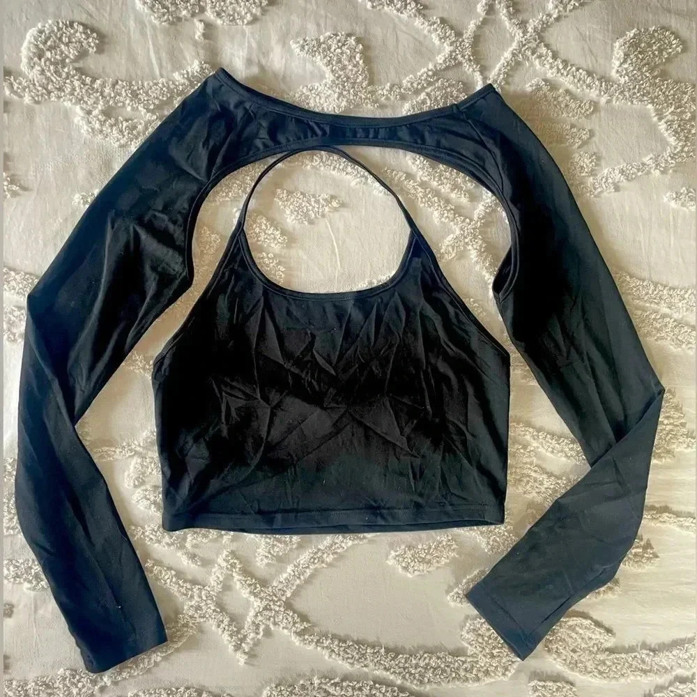 Crop Top and Sleeve Set
